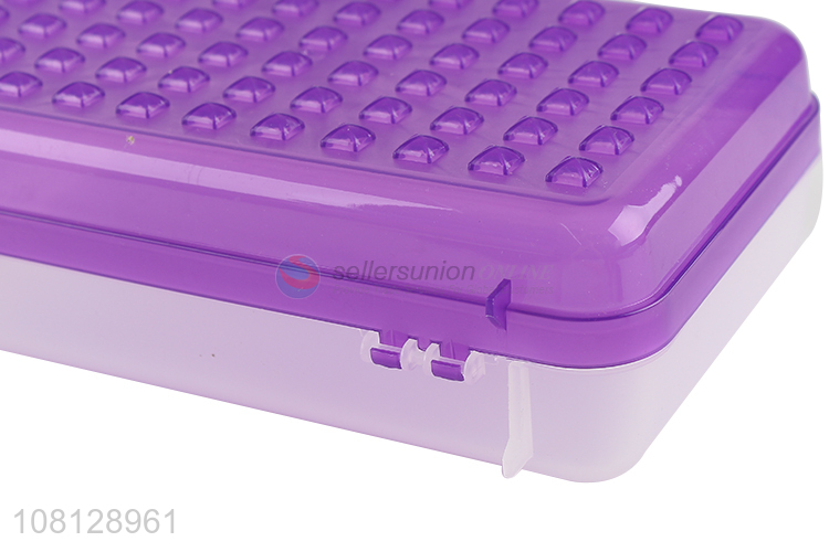 New arrival school stationery large capacity plastic pencil box