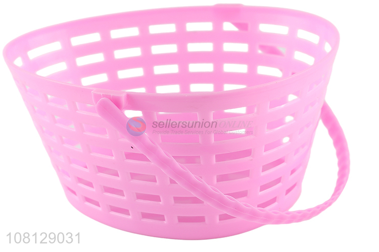 Wholesale multicolor plastic storage basket Easter eggs basket