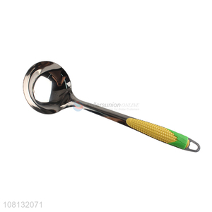 Fashion Corn Shape Handle Stainless Steel Soup Ladle