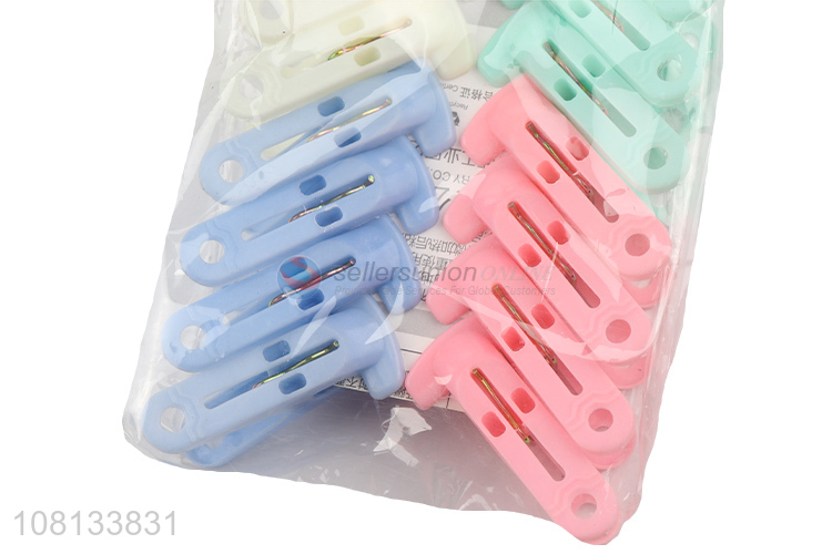 Factory supply 16 pack plastic clothespins outdoor clothes pegs