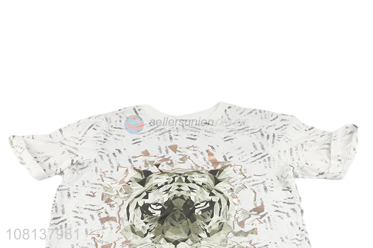 Animal Painted Ladies Tops Loose Short-Sleeved T-Shirt