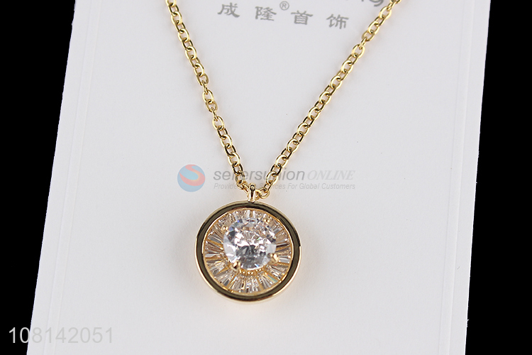 New product high-end rhinestone pendant necklace Valentine's gift