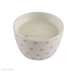 Fashion Design Ceramic Jar Candle For Bedroom Dining Room