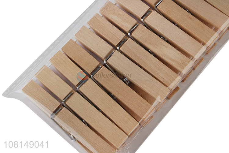 Factory wholesale reusable wooden clothes pegs wooden clips