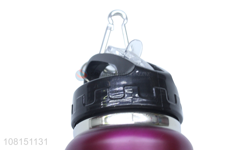 Factory wholesale stainless steel sports water bottle with handle