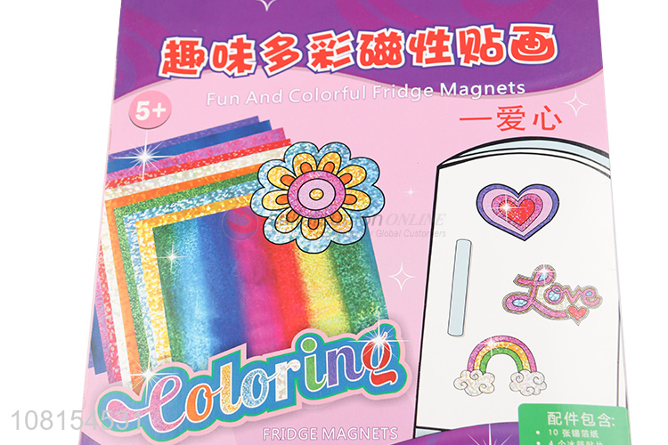 Wholesale multicolor fun magnetic stickers for children