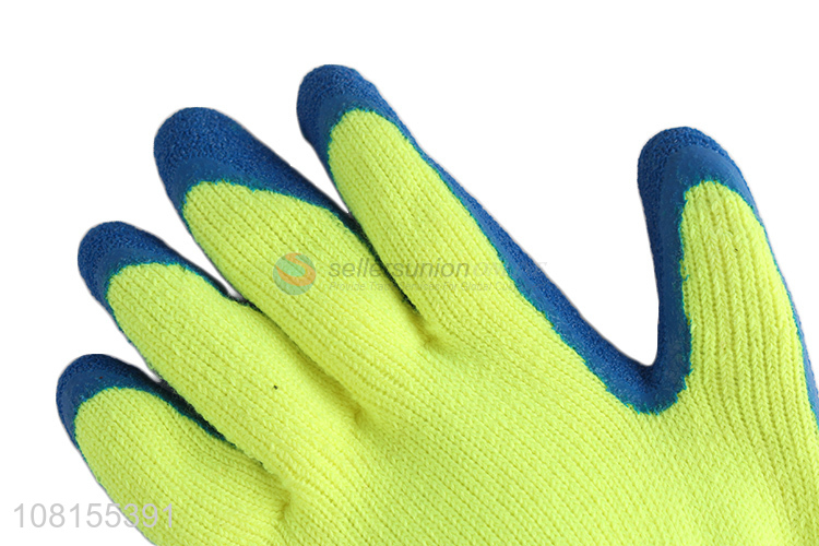 China supplier cold weather latex crinkle winter work gloves