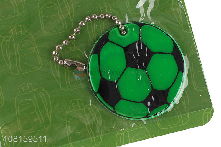 New Style Football Shape Keychain Reflective Pendant