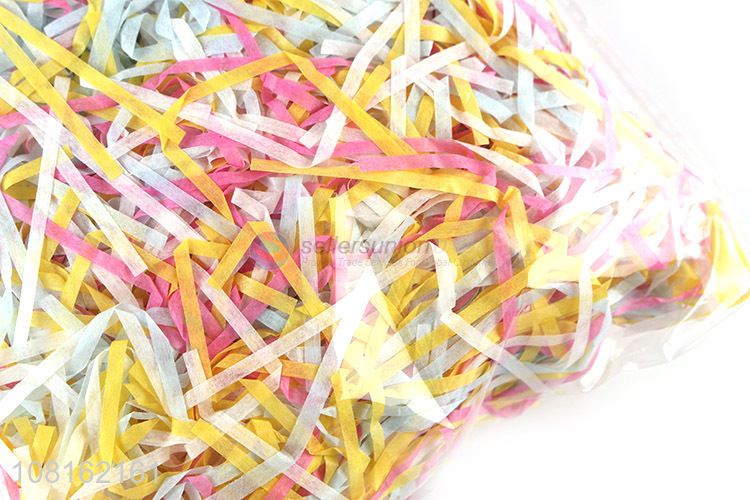 Online wholesale colourful paper shred for box decoration