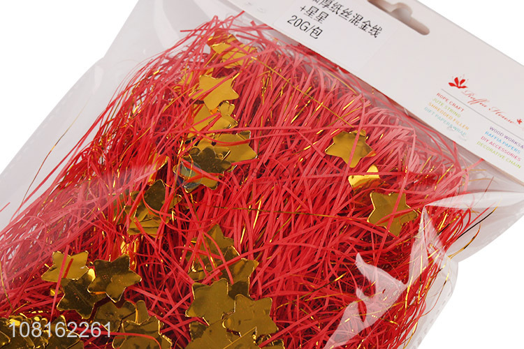 Factory supply colourful shredded paper for box decoration