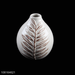 Best Sale Ceramic Flower Vase Cheap Vases For Desk Decoration