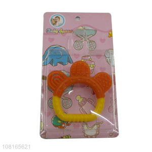 Latest products food grade silicone <em>baby</em> <em>teether</em> toys