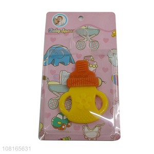 Most popular soft odorless silicone <em>baby</em> <em>teether</em> for sale