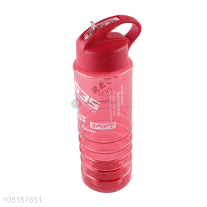 Wholesale Plastic Sports Bottle Portable Straw Bottle