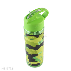 Best Quality Plastic Straw Bottle Fashion Water Bottle