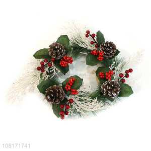 Low price Christmas decoration Christmas wreaths for door outside