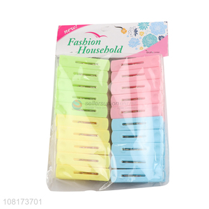 High quality household plastic clothespin sock clips set