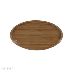 New arrival bamboo oval storge tray kitchen cooking plate