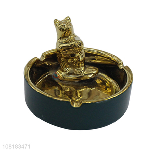 Yiwu market creative classic ceramic ashtray wholesale