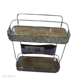 Hot selling imitation marble shelves bathroom shelves