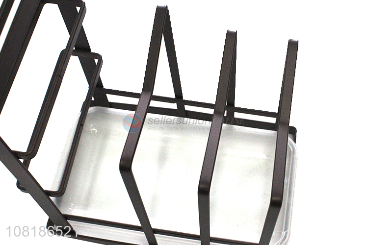 High quality creative iron desktop storage rack for sale