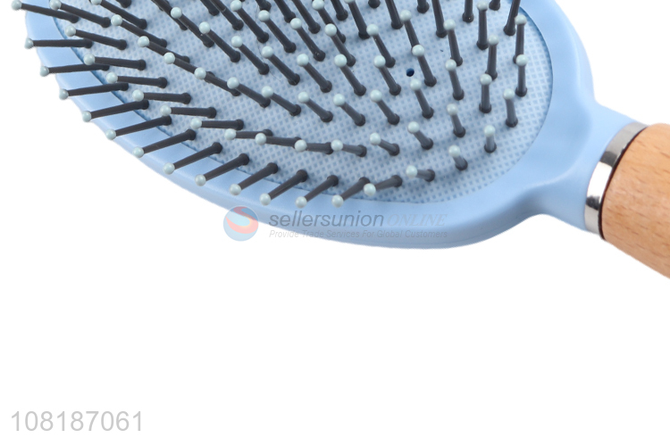 Good quality airbag massage comb with wooden handle