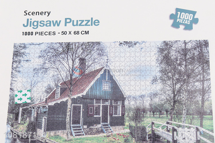 Wholesale 1000 pieces landscape scenery jigsaw puzzles for adults