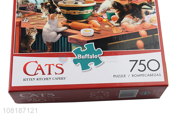 New arrival 750 pieces cats jigsaw puzzles for adults and kids