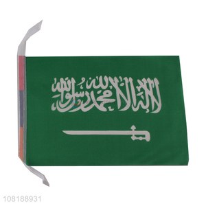 Hot selling mini country flag Saudi Arabia national flag for decoration