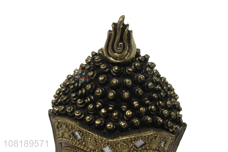 Good quality golden buddha head temple ornament
