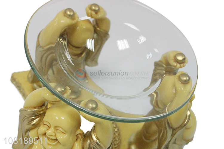 Good sale golden maitreya buddha office desktop decoration