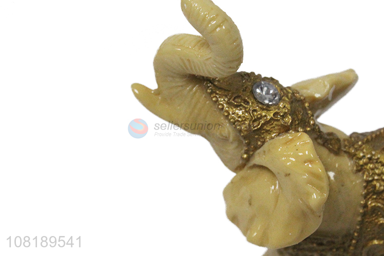 Factory wholesale golden elephant home desktop ornament