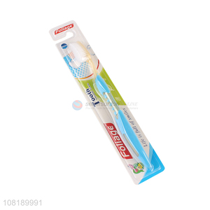 Factory Wholesale Plastic Handle Soft Nylon Toothbrush