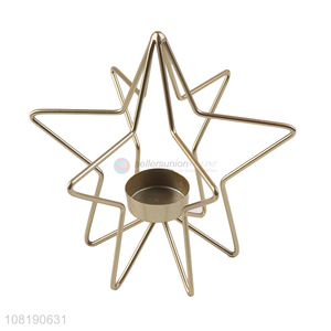 Factory supply creative metal candle holders for home decoration
