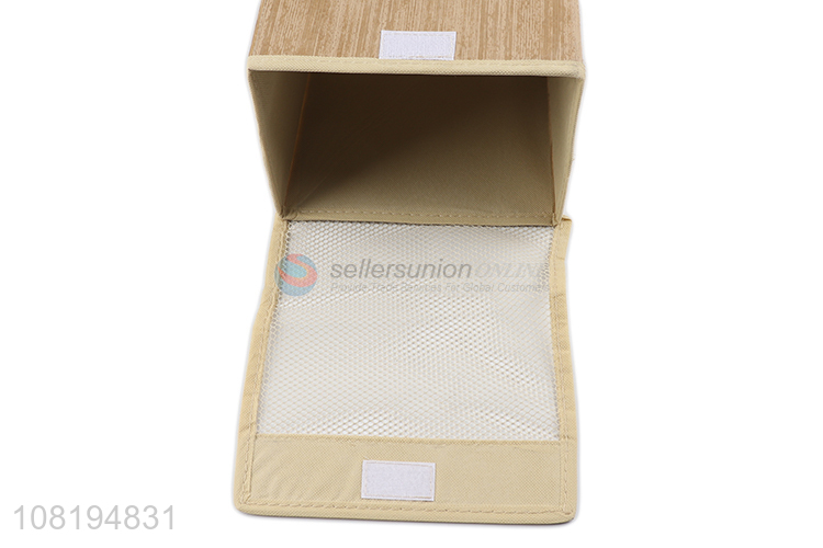 Factory supply non-woven storage box storage bin with zipper