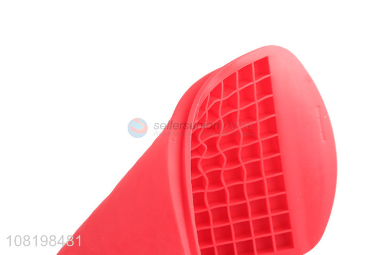 Hot selling red silicone ice cube mould for household