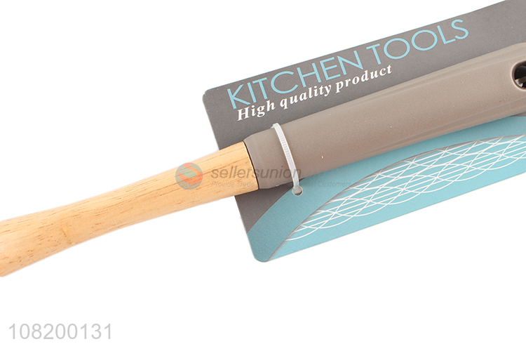 China supplier wooden handle silicone spaghetti spatula