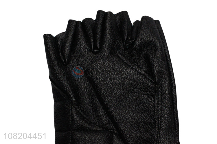 New Arrival Pu Leather Sports Multipurpose Half Finger Gloves