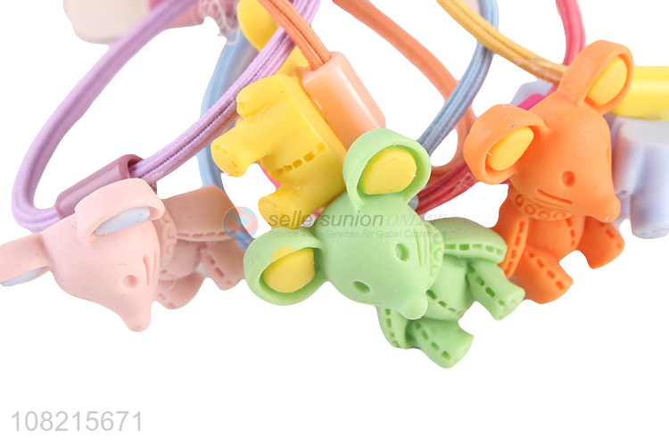 Wholesale Cartoon Mouse Hair Rope Colorful Hair Ring