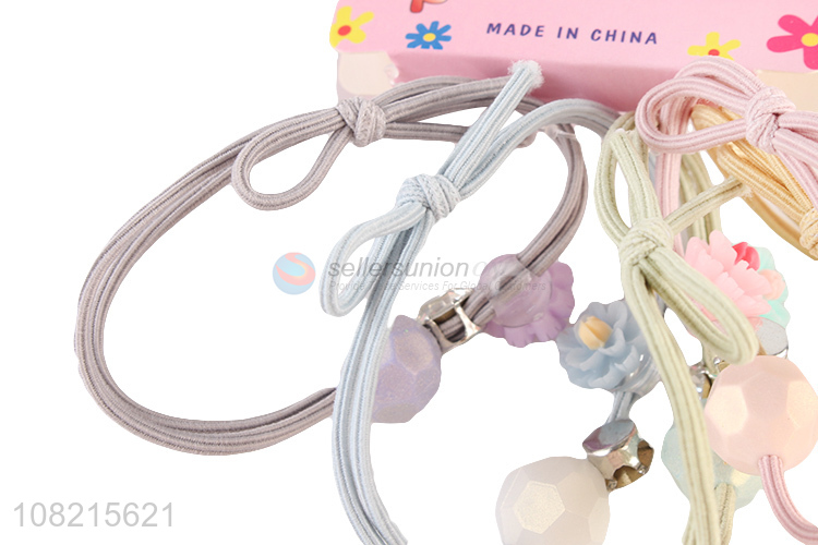 Custom Fashion Hair Ring Hair Rope With Delicate Charms