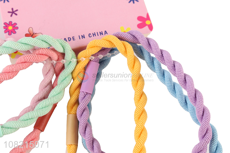 Custom Colorful Hair Ring Elastic Hair Rope For Women