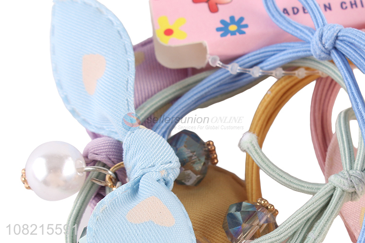 Wholesale Fresh Style Hair Ring Ladies Hair Rope Set