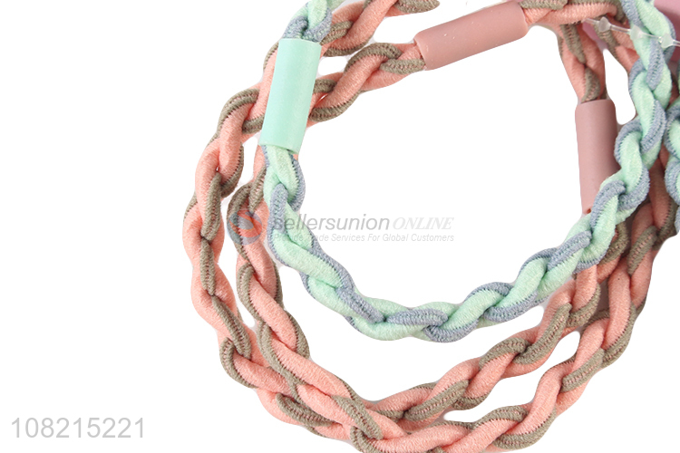 High Quality Twisted Hair Rope Fashion Hair Ring Set