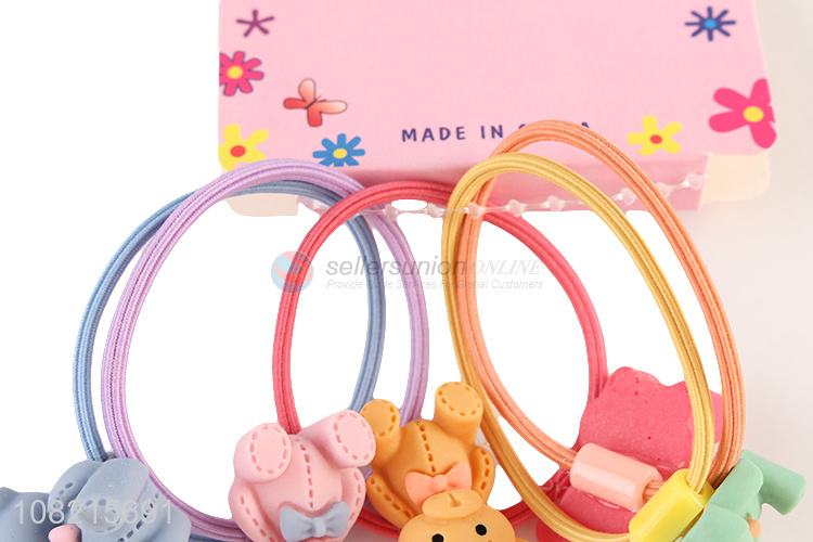 Good Sale Cute Bear Hair Ring Elastic Hair Ring For Girls