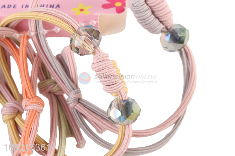 Fashion Design 5 Pieces Hair Bands Ladies Hair Ring Set