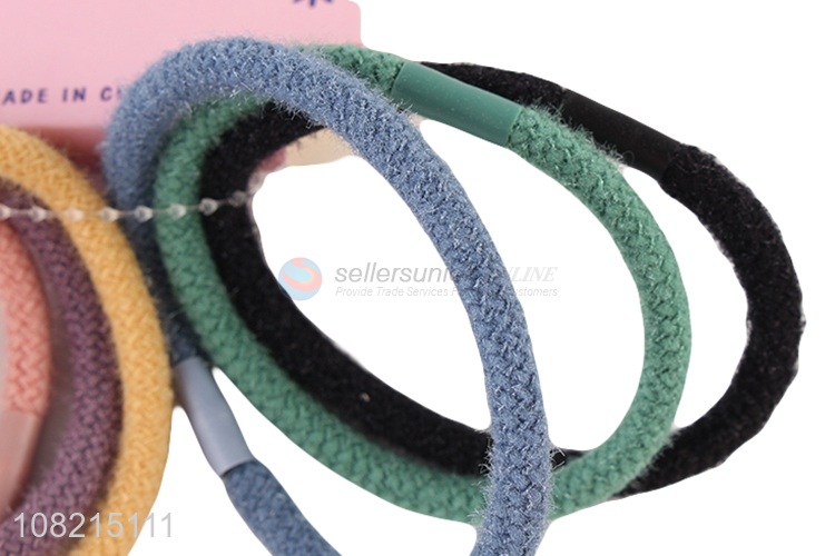 Best Sale 6 Pieces Colorful Hair Ring Fashion Hair Tie