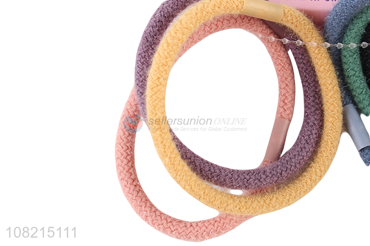Best Sale 6 Pieces Colorful Hair Ring Fashion Hair Tie