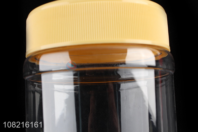 Hot sale simple plastic jar portable cosmetic packaging