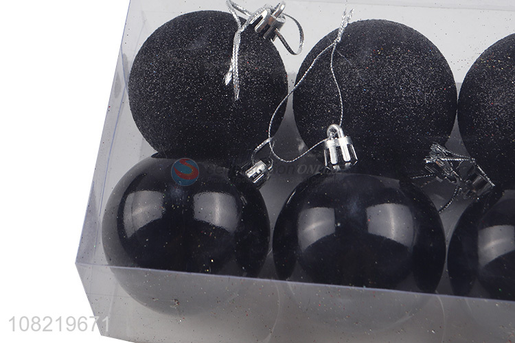 Online Wholesale Black Matte Christmas Balls Party Hanging