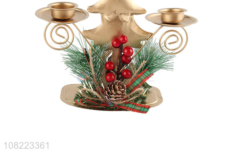 Custom Christmas Tree Design Candle Holder Decorative Candlestick